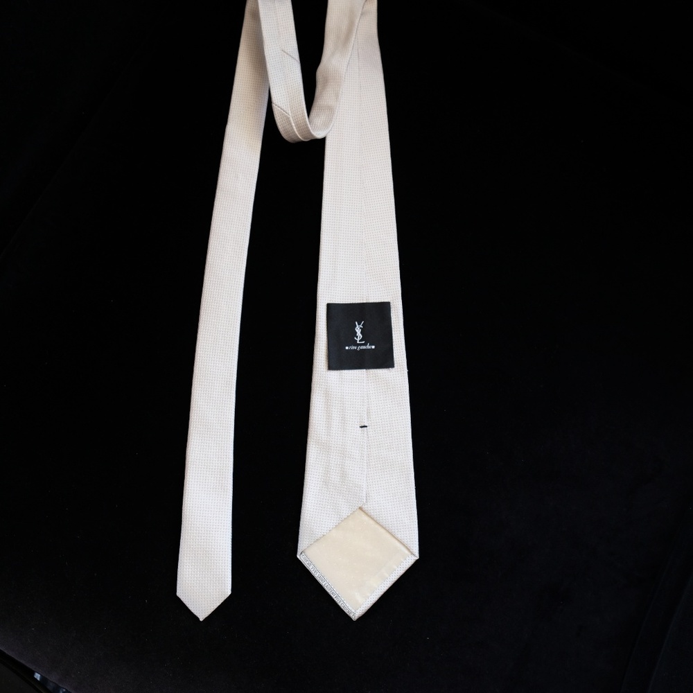 Ysl Rive Gauche Silk Tie - image 3
